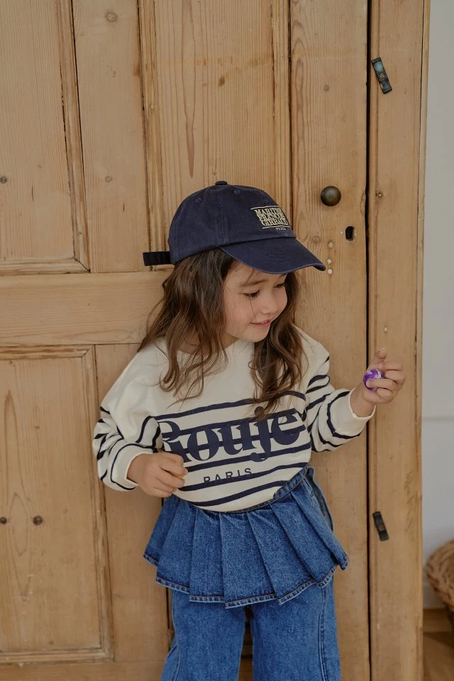 Momo Ann - Korean Children Fashion - #minifashionista - Denim Pleated Wrap - 6