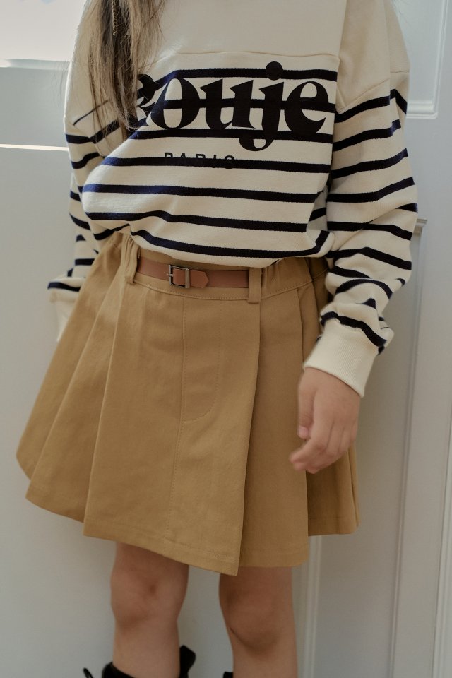 Momo Ann - Korean Children Fashion - #minifashionista - Cotton Belt Skirt - 3