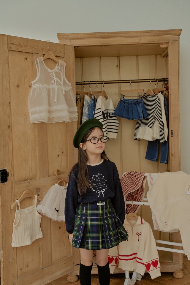 Momo Ann - Korean Children Fashion - #prettylittlegirls - Check Pleats - 5