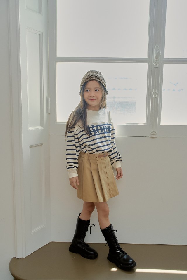 Momo Ann - Korean Children Fashion - #minifashionista - Cotton Belt Skirt - 4