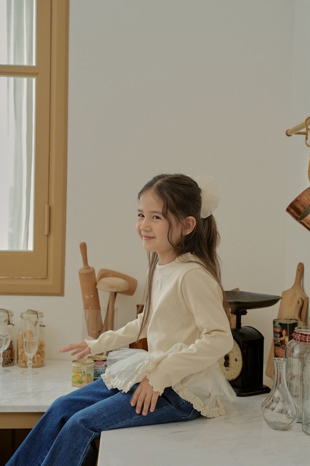 Momo Ann - Korean Children Fashion - #prettylittlegirls - Ribbed Long Tee - 3