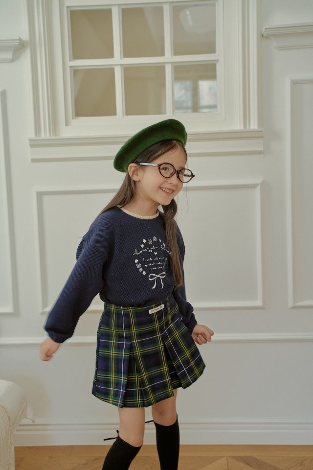 Momo Ann - Korean Children Fashion - #stylishchildhood - Check Pleats - 8