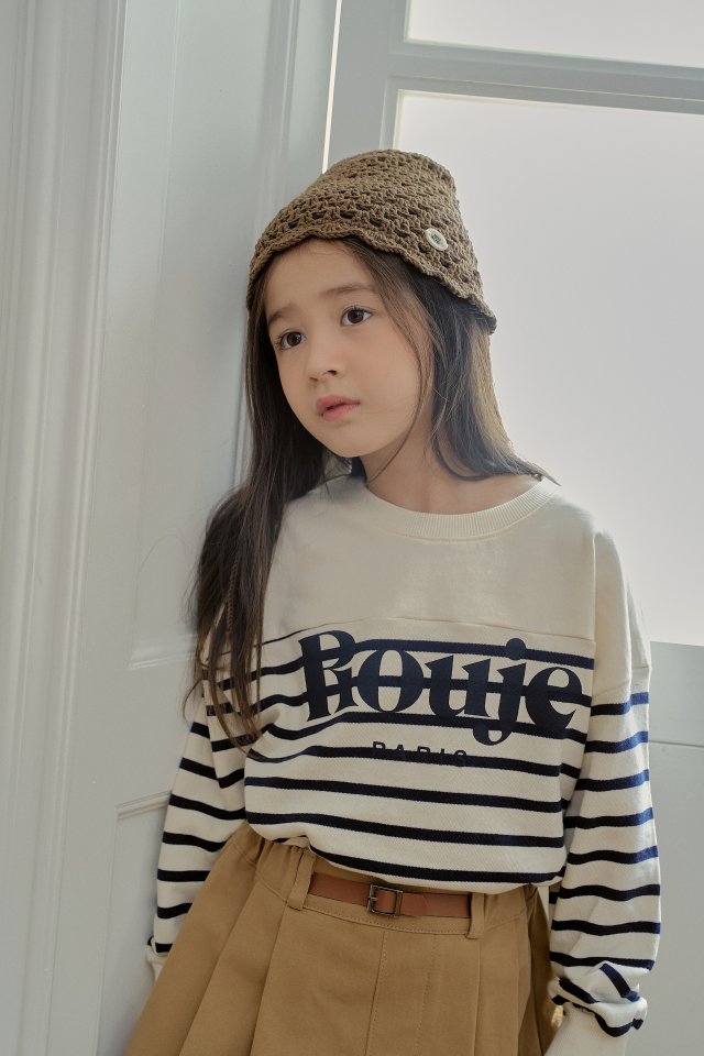 Momo Ann - Korean Children Fashion - #stylishchildhood - Lucy Stripe Sweatshirt - 5