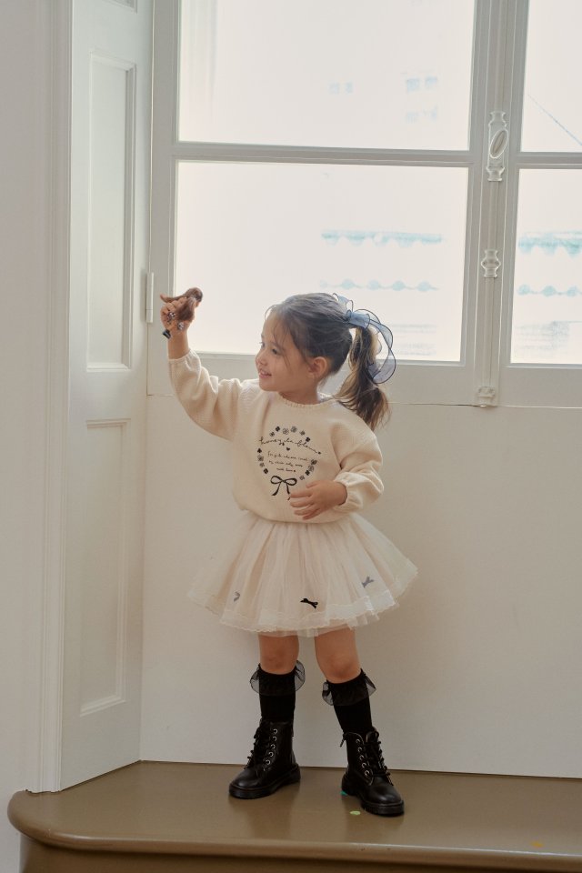 Momo Ann - Korean Children Fashion - #toddlerclothing - Ribbon Tulle Skirt - 4