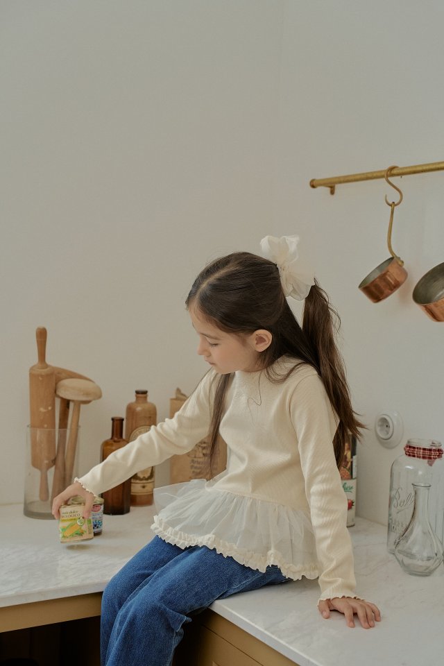 Momo Ann - Korean Children Fashion - #prettylittlegirls - Ribbed Long Tee - 4