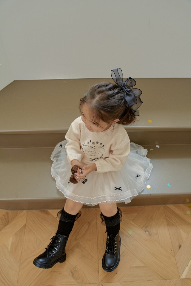 Momo Ann - Korean Children Fashion - #toddlerclothing - Ribbon Tulle Skirt - 3