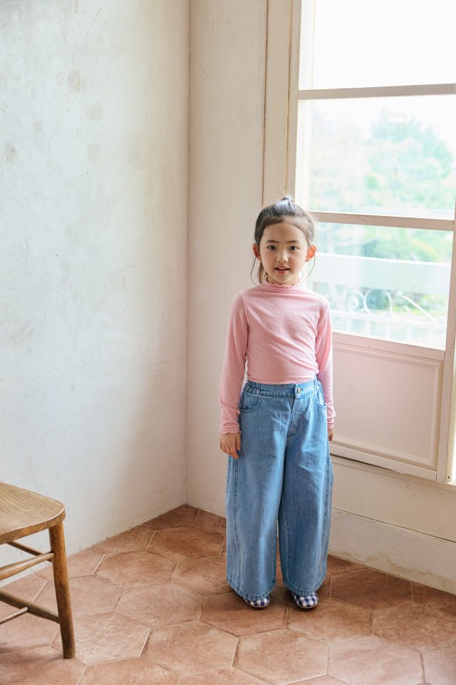 Mon Atelier - Korean Children Fashion - #Kfashion4kids - Wide Denim Pants - 12