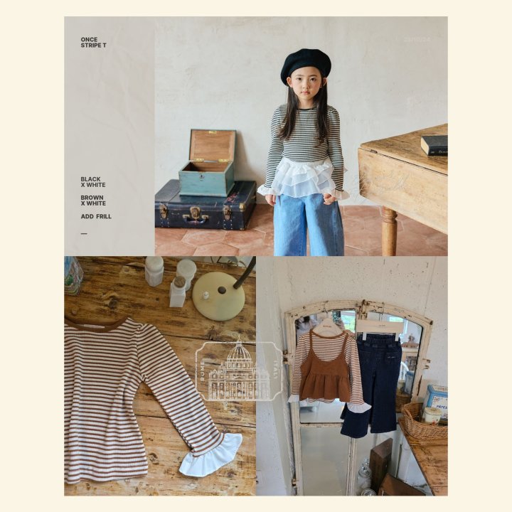 Mon Atelier - Korean Children Fashion - #childofig - Once Striped Tee