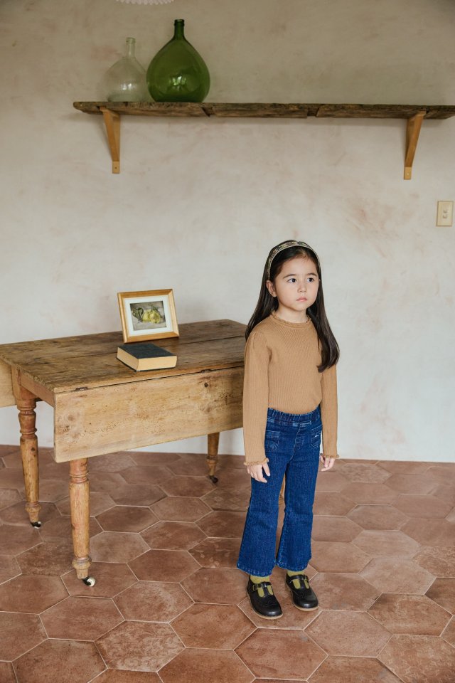 Mon Atelier - Korean Children Fashion - #childofig - Initial Bootcut Pants - 3