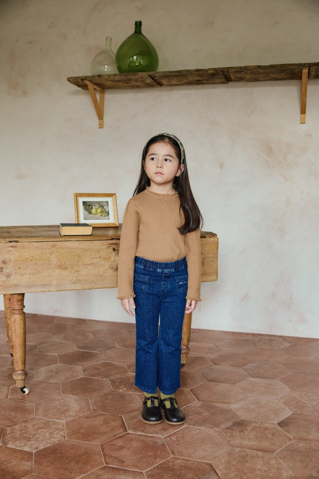 Mon Atelier - Korean Children Fashion - #childofig - Initial Bootcut Pants - 4