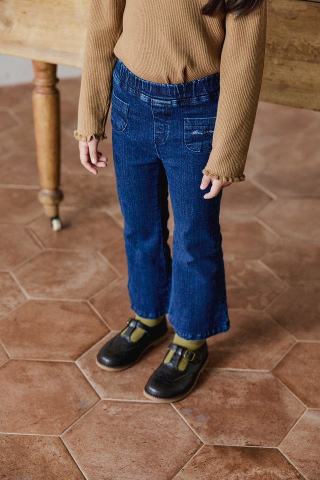 Mon Atelier - Korean Children Fashion - #childrensboutique - Initial Bootcut Pants - 5