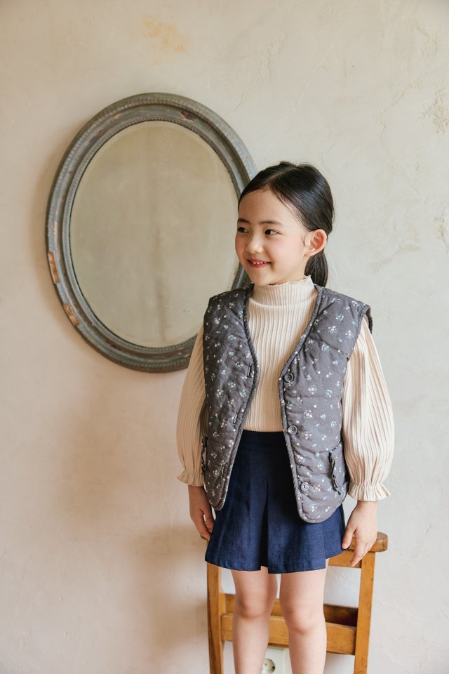 Mon Atelier - Korean Children Fashion - #designkidswear - Floral Vest - 8