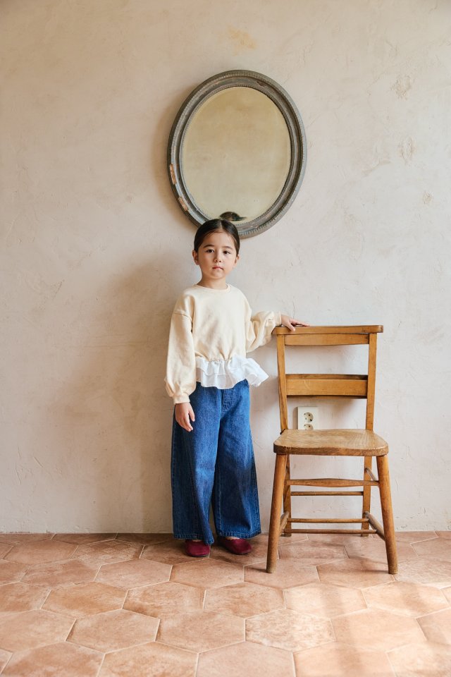 Mon Atelier - Korean Children Fashion - #discoveringself - Frill Sweatshirt - 10