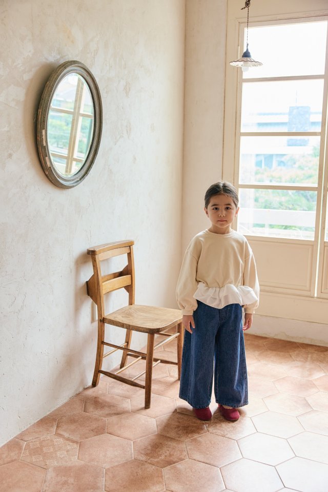 Mon Atelier - Korean Children Fashion - #discoveringself - Wide Denim Pants - 7