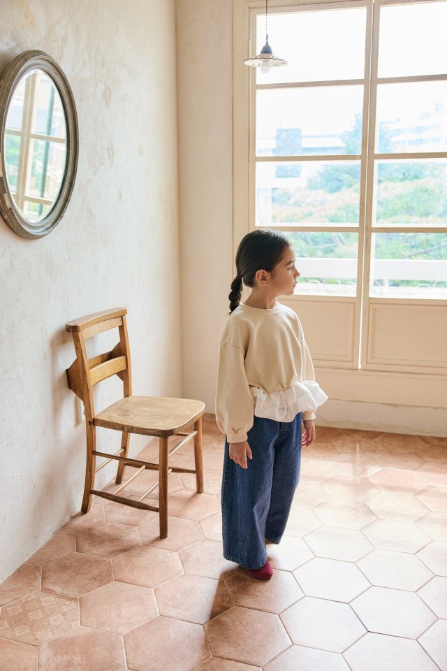 Mon Atelier - Korean Children Fashion - #fashionkids - Wide Denim Pants - 8