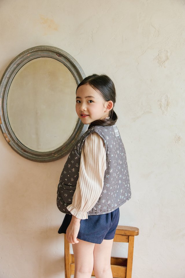 Mon Atelier - Korean Children Fashion - #fashionkids - Floral Vest - 10