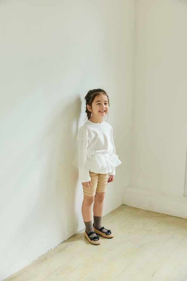 Mon Atelier - Korean Children Fashion - #kidsshorts - Loose Long Tee - 5