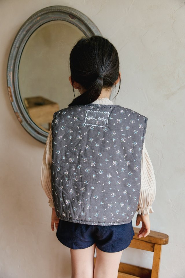 Mon Atelier - Korean Children Fashion - #kidsshorts - Floral Vest - 11
