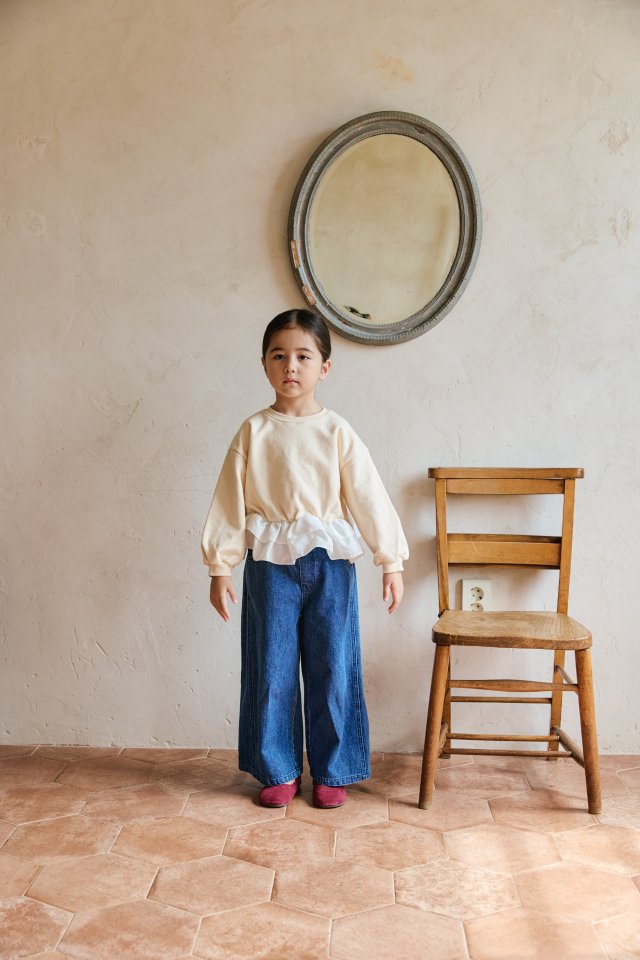 Mon Atelier - Korean Children Fashion - #kidsstore - Wide Denim Pants - 10