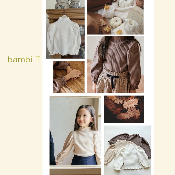 Mon Atelier - Korean Children Fashion - #kidsstore - Bambi Tee