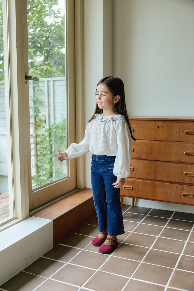 Mon Atelier - Korean Children Fashion - #kidsstore - Initial Bootcut Pants - 10