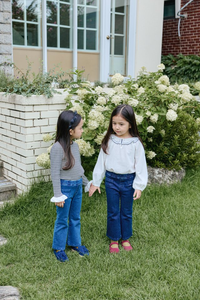 Mon Atelier - Korean Children Fashion - #kidzfashiontrend - Initial Bootcut Pants - 11
