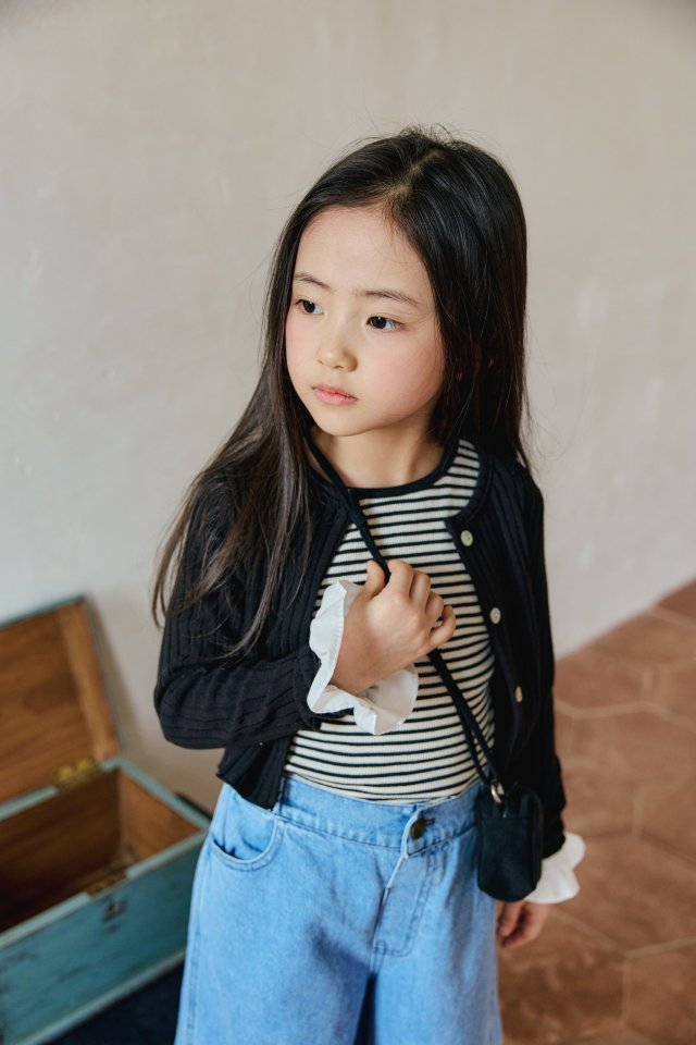 Mon Atelier - Korean Children Fashion - #littlefashionista - Once Striped Tee - 10