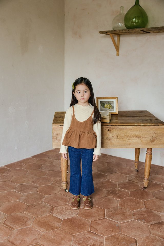 Mon Atelier - Korean Children Fashion - #magicofchildhood - Corduroy Bustier - 3