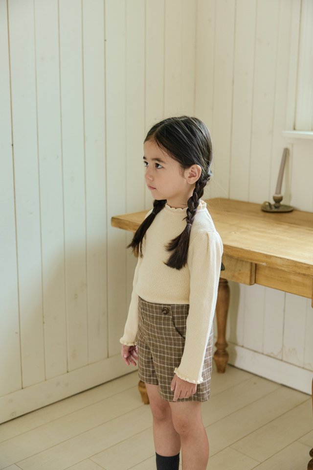 Mon Atelier - Korean Children Fashion - #prettylittlegirls - Frill Knit Top - 6