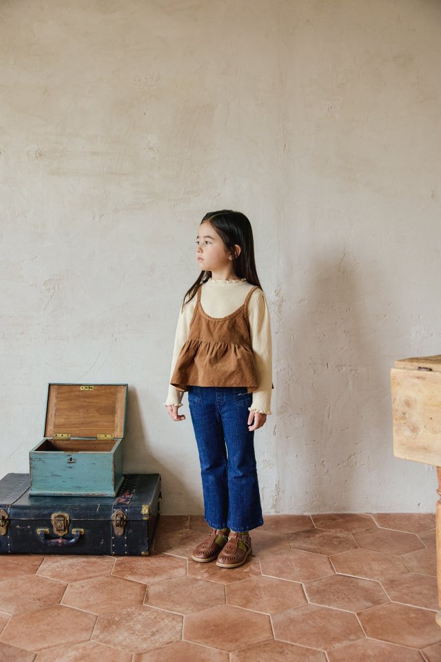 Mon Atelier - Korean Children Fashion - #todddlerfashion - Corduroy Bustier - 6