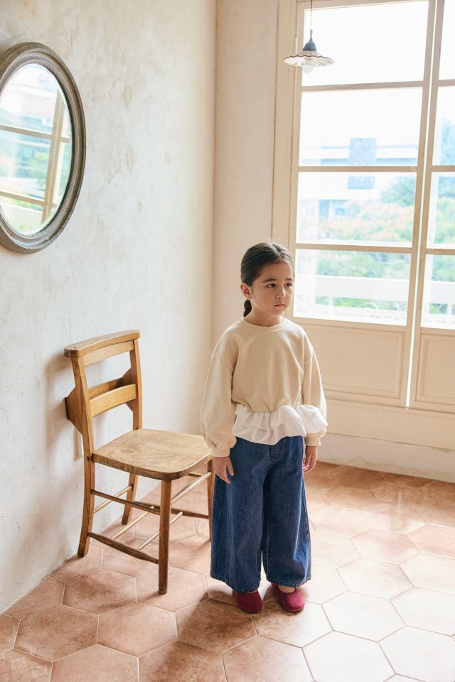Mon Atelier - Korean Children Fashion - #prettylittlegirls - Frill Sweatshirt - 4