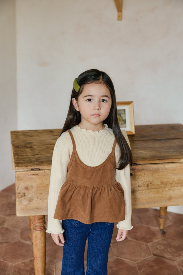 Mon Atelier - Korean Children Fashion - #toddlerclothing - Corduroy Bustier - 7