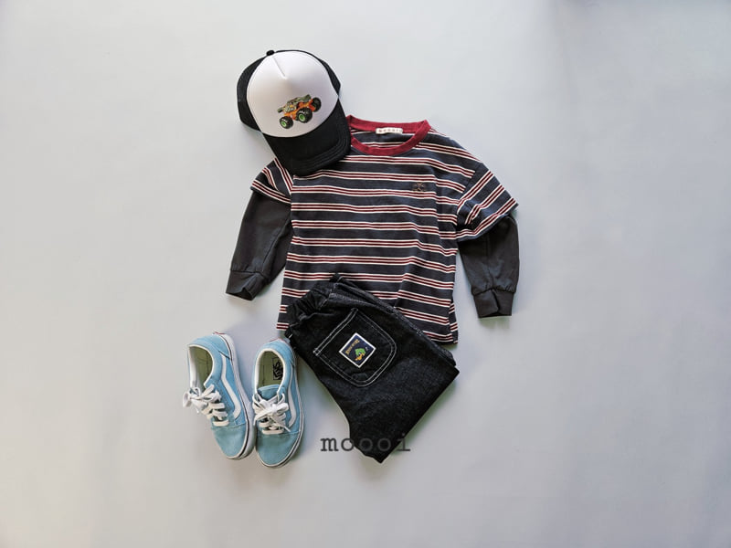 Mooi Store - Korean Children Fashion - #childrensboutique - Stripe Layered Tee - 3