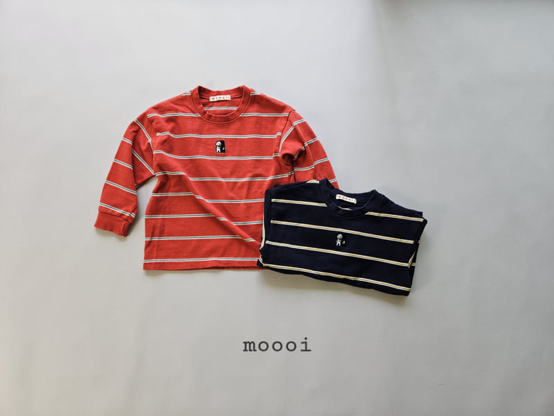 Mooi Store - Korean Children Fashion - #designkidswear - Dog Stripe R Tee - 5