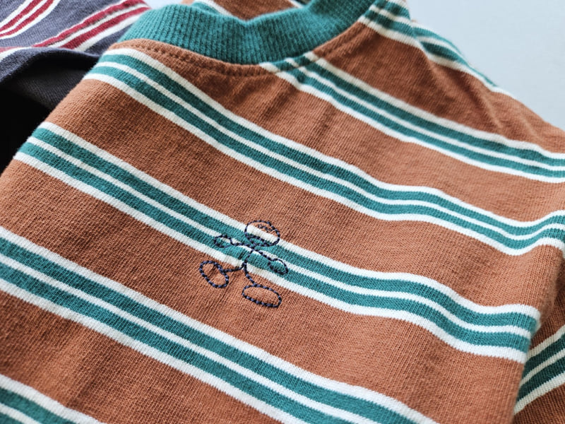 Mooi Store - Korean Children Fashion - #fashionkids - Stripe Layered Tee - 6