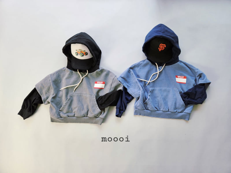 Mooi Store - Korean Children Fashion - #kidsshorts - Layered Hoodie - 5