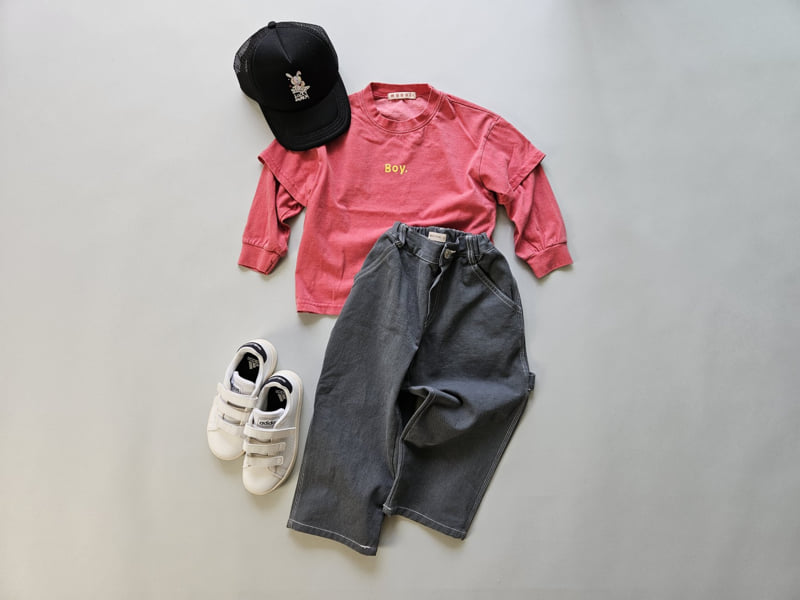 Mooi Store - Korean Children Fashion - #littlefashionista - Boy Layered Pigment Tee