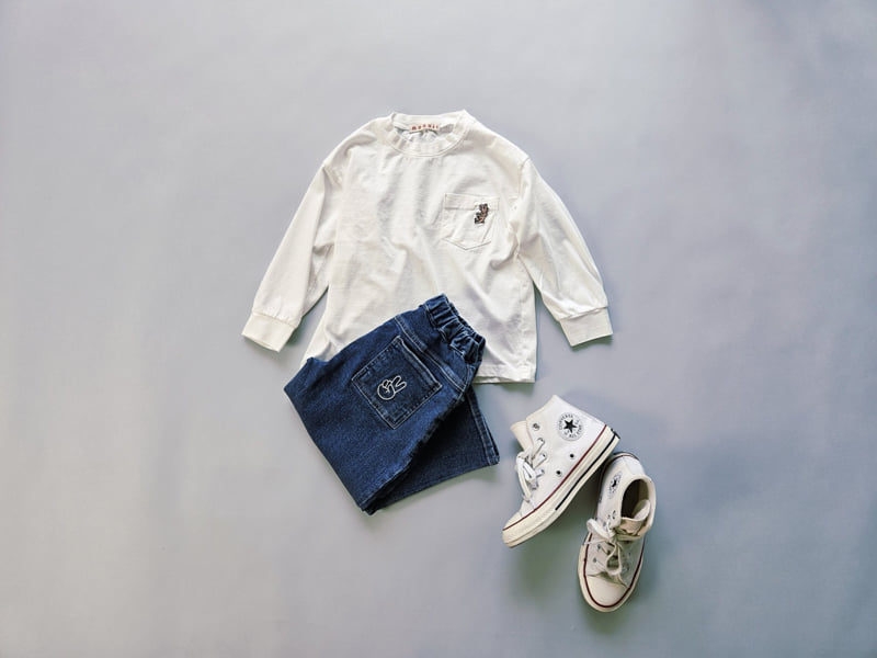 Mooi Store - Korean Children Fashion - #prettylittlegirls - V-Stretch Denim Pants - 2