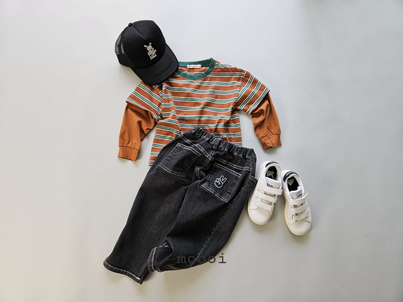 Mooi Store - Korean Children Fashion - #stylishchildhood - Stripe Layered Tee