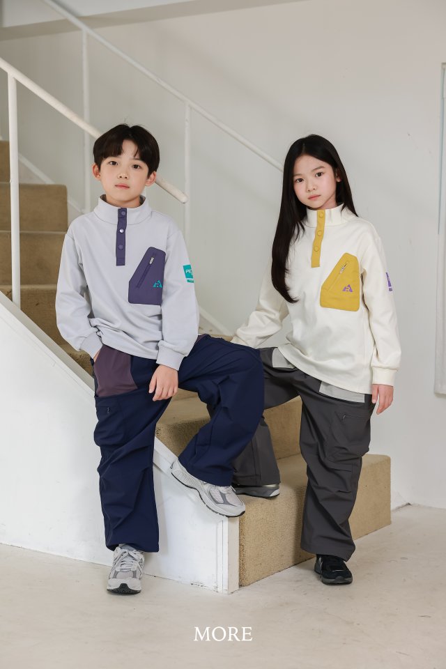 More - Korean Children Fashion - #childrensboutique - Pocket High Collar Tee - 10