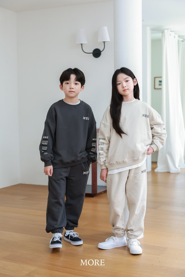 More - Korean Children Fashion - #childrensboutique - Logo Top Bottom Set - 6
