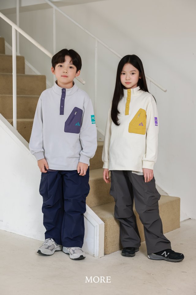 More - Korean Children Fashion - #designkidswear - Pocket High Collar Tee - 11