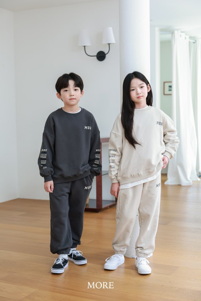 More - Korean Children Fashion - #designkidswear - Logo Top Bottom Set - 7