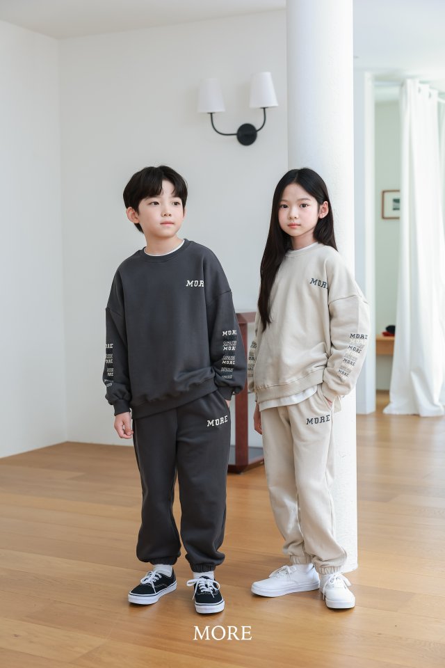 More - Korean Children Fashion - #discoveringself - Logo Top Bottom Set - 8