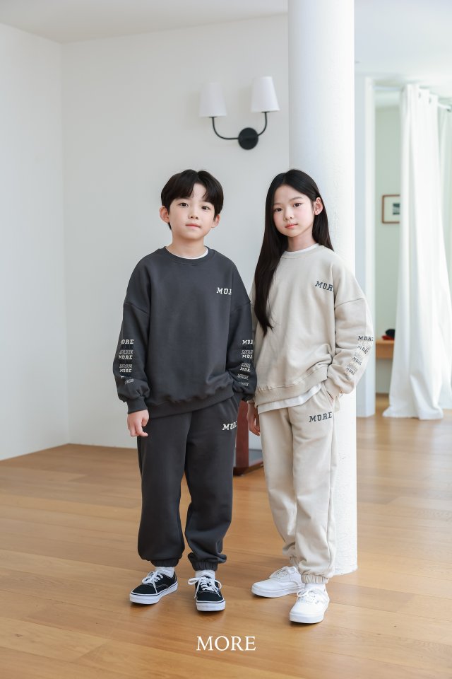 More - Korean Children Fashion - #fashionkids - Logo Top Bottom Set - 9
