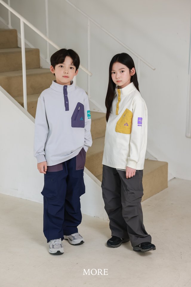 More - Korean Children Fashion - #magicofchildhood - Pocket High Collar Tee - 3