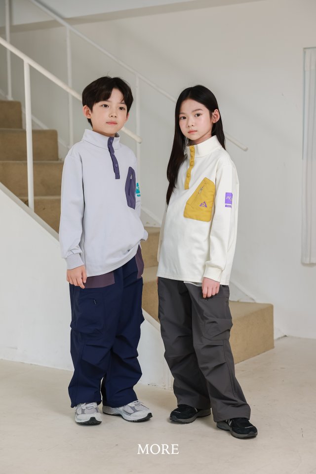 More - Korean Children Fashion - #magicofchildhood - Pocket High Collar Tee - 4