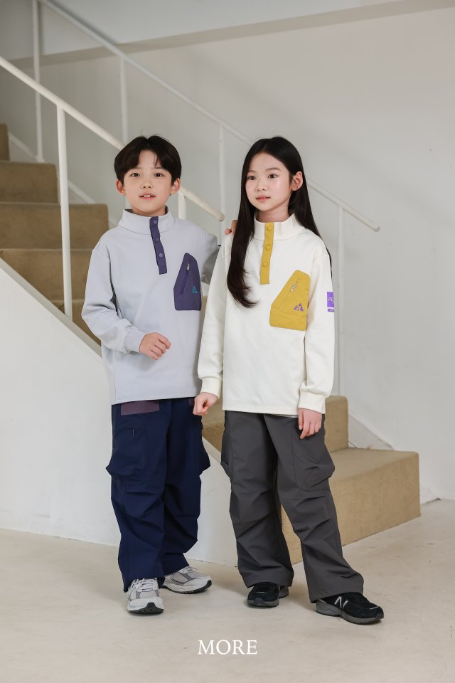 More - Korean Children Fashion - #prettylittlegirls - Pocket High Collar Tee - 5