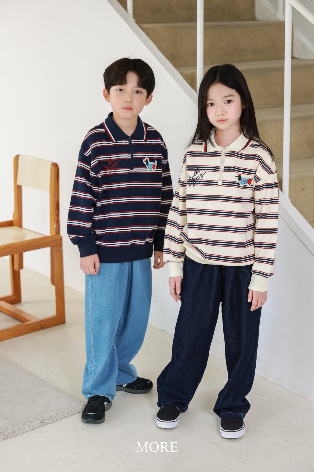 More - Korean Children Fashion - #todddlerfashion - Wide Denim Pants - 7