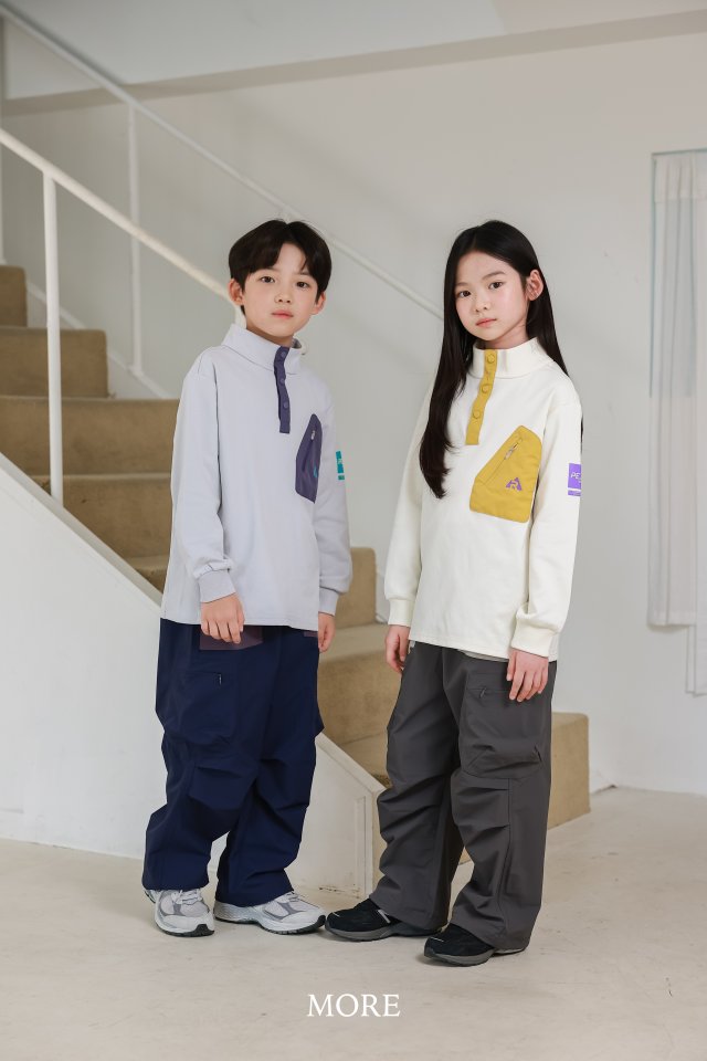 More - Korean Children Fashion - #toddlerclothing - Pocket High Collar Tee - 7
